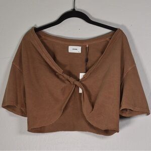 Joah Brown Twist Tee (Cotton Toast)